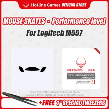 

Hotline Games 2.0 Performance Level Mouse Skates Mouse Feet Pad Replacement Feet for Logitech M557 Mouse 0.28mm/0.4mm Thickness