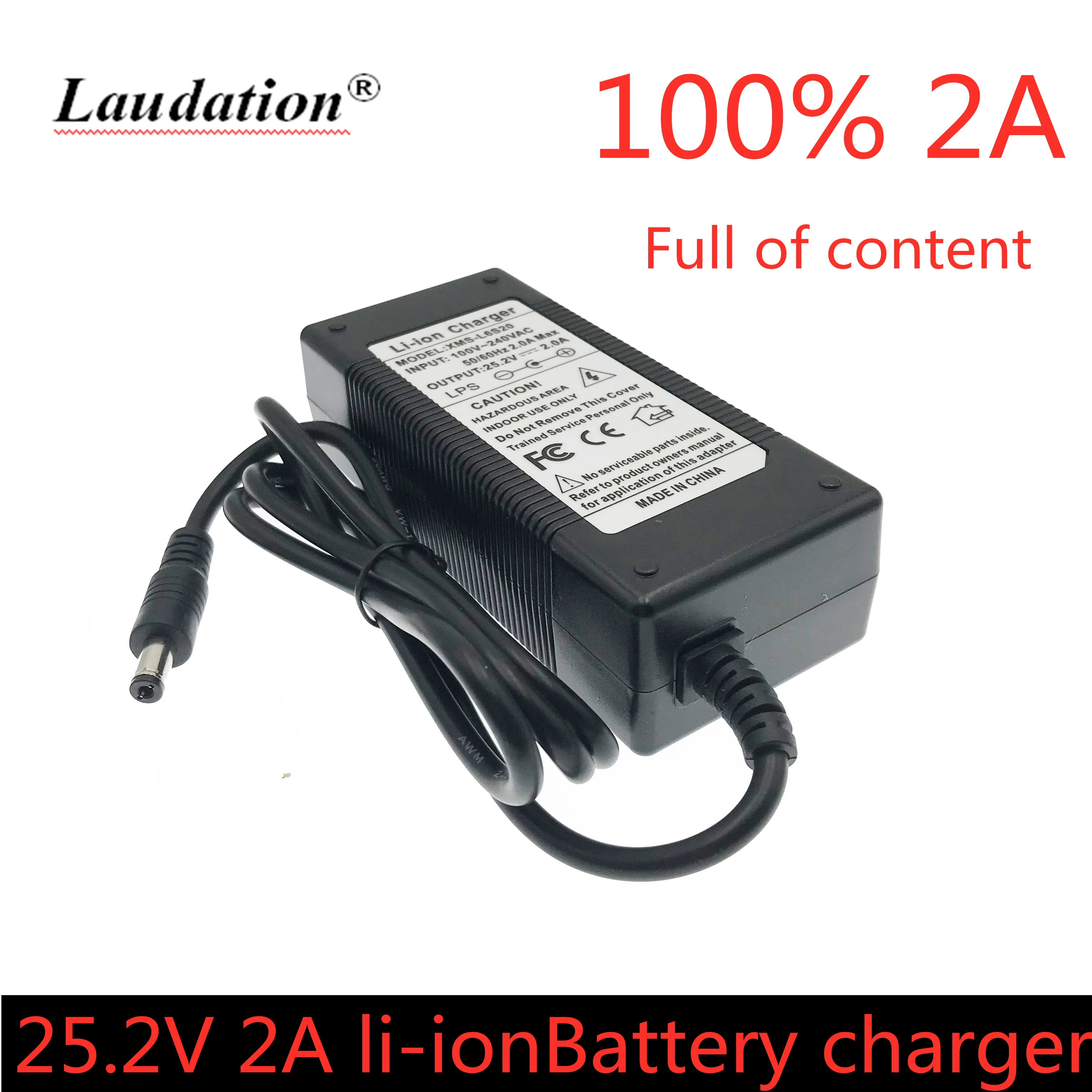 Laudation 24v батарея 12Ah 18650 перезаряжаемый комплект литий-ионный батарей Емкость DC 25,2 v электрический велосипед+ 24V 2A EU US зарядное устройство