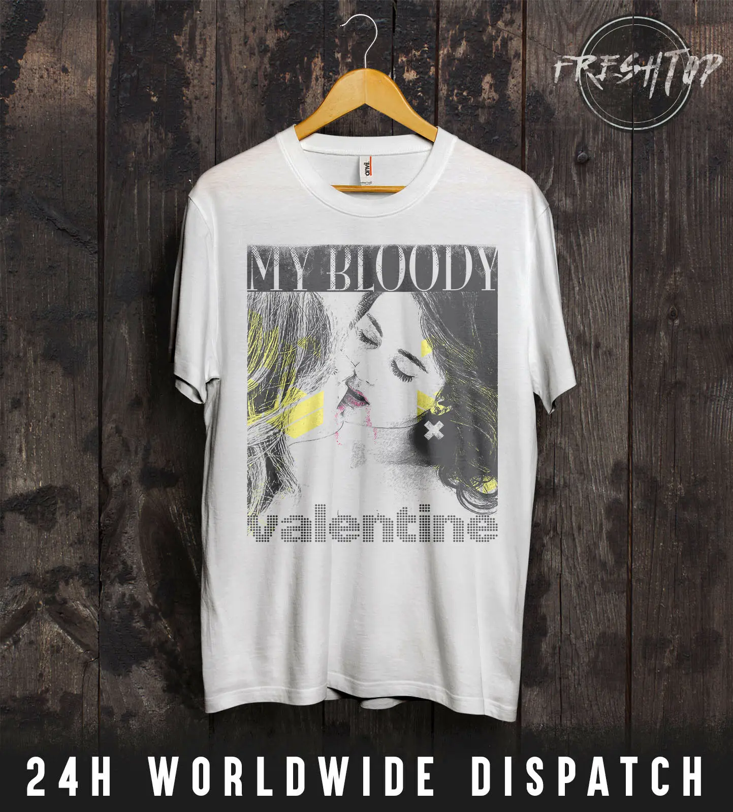 Футболка с надписью My Bloody Valentine Valentinstag Bilinda Metzger Lesbians Kussen Lgbt|Футболки| |