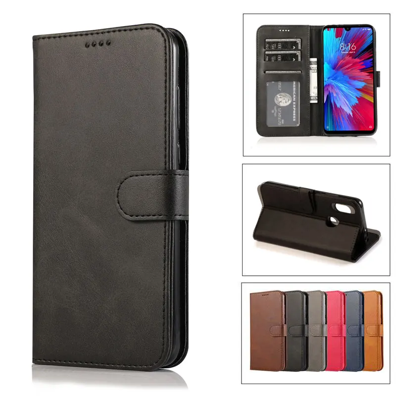 Чехол для Xiaomi Redmi Note 7 Чехол кожаный кошелек флип чехол для мобильного телефона на xiomi Redmi Note 7 Pro Funda Red mi Note7 чехол
