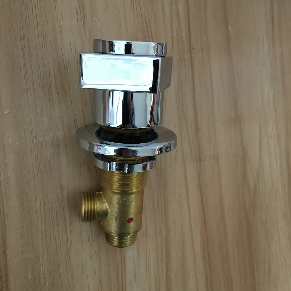 Square Handle Brass Switch Valve for Bathtub faucet shower mixer Bath faucet control valve Split five-hole cylinder side faucets 4