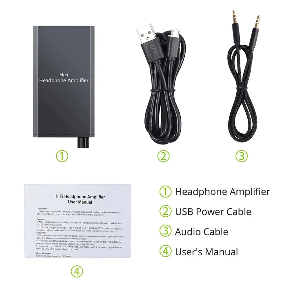 HA400 4 Channel Ultra compact Headphone Audio Stereo Amp Microamp Amplifier
