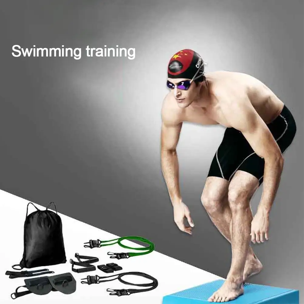

Advanced Swim Training Set No Slipping Muscles Strengthening Webbed Gloves Swim Trainer Set //