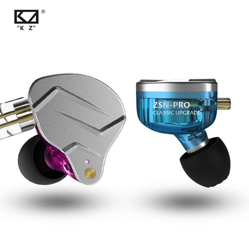 KZ ZSN pro v ucho sluchátka 1BA+1DD hybridizace technologie hifi bas kov špunty sluchátka sport hluk redukce pro ZSX ZAX X
