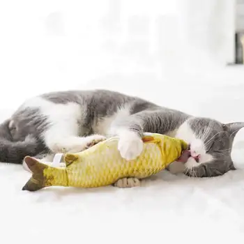 

Electric Moving Fish Cat Toy Creative Fish Shape Pet Toy Fish Shape Bite Resistant Catnip Cat Toy Pet Chew Toy Pet Interaction