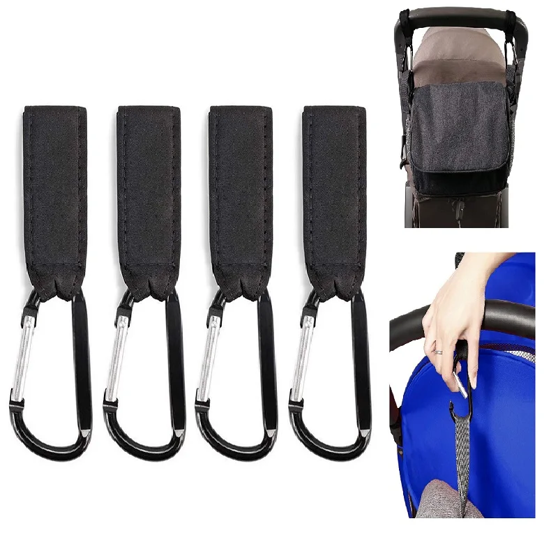 

4Pcs Shopping Bag Clip Universal Hanger Accessories Pram Baby Wheelchair Carabiner Carriage Stroller Hook