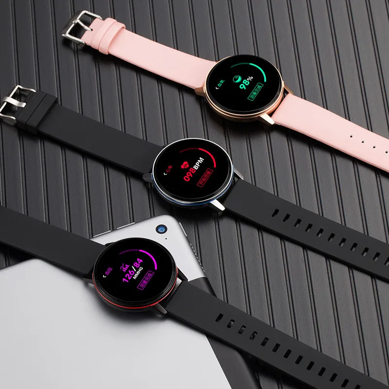 S01 Smart Watch Heart Rate Monitor Fitness Tracker Men Women Watch Waterproof Tempered Glass Screen Smartwatch