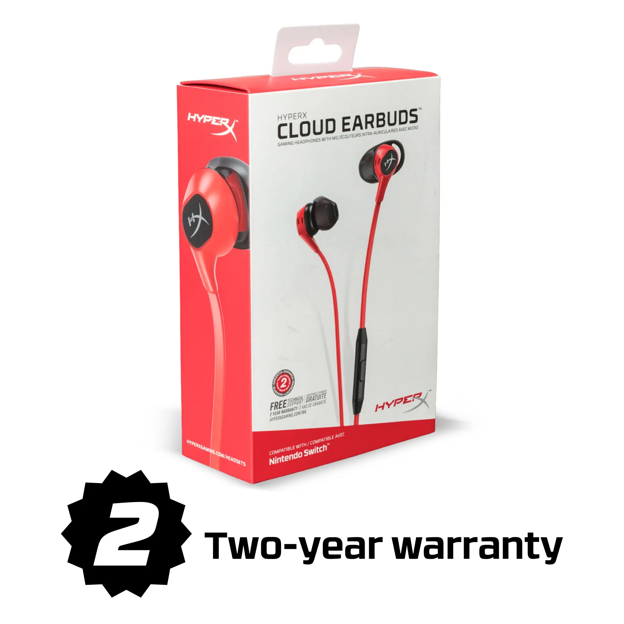 Игровая гарнитура HyperX Cloud Earbuds с микрофоном