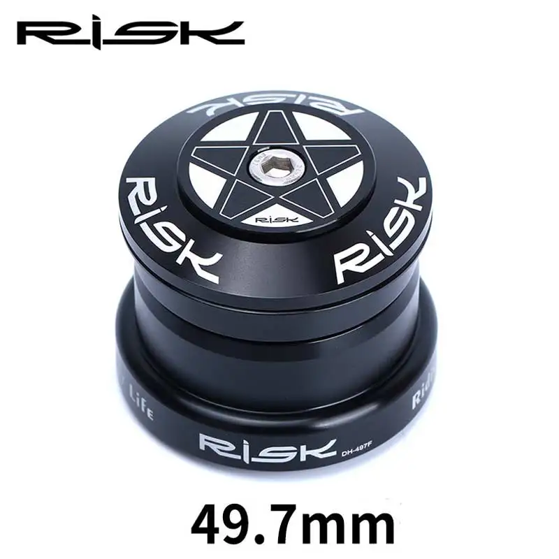 RISK легкая велосипедная гарнитура MTB 49 7 мм прямая трубка подшипника для 28 6 вилка