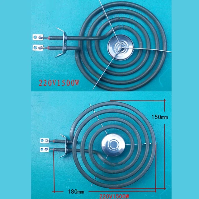 DERNORD 230v Electric Air Coil Heating Element 1500w/2100w Burner Surface  for Cook-top Stove Spiral