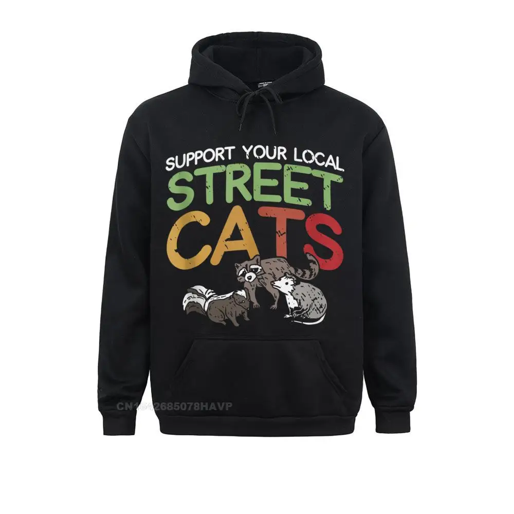 On Sale Support Your Local Street Cats Funny Racoon Skunk Opossum Tank Top__97A2937 Long Sleeve Sweatshirts Summer  Hoodies for Men Clothes Casual Support Your Local Street Cats Funny Racoon Skunk Opossum Tank Top__97A2937black