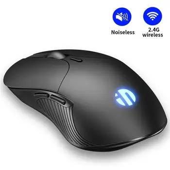 

Silent Wireless Mouse INPHIC Rechargeable Durable Slim Mice 2.4G 3 DPI Adjustable 6 Buttons for Notebook, PC Computer Mouse