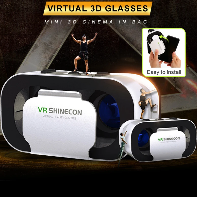 Мини VR очки 3D 1080P частный театр Виртуальная реальность коробка Кино игра