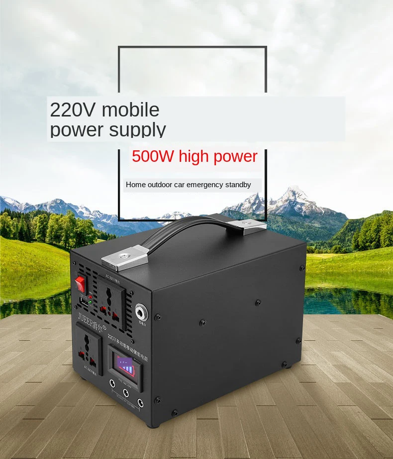 

78000mA/117000mA Energy Storage Power Supply 500W AC Output Outdoor Portable Solar Power Generator Emergency Standby Power Bank