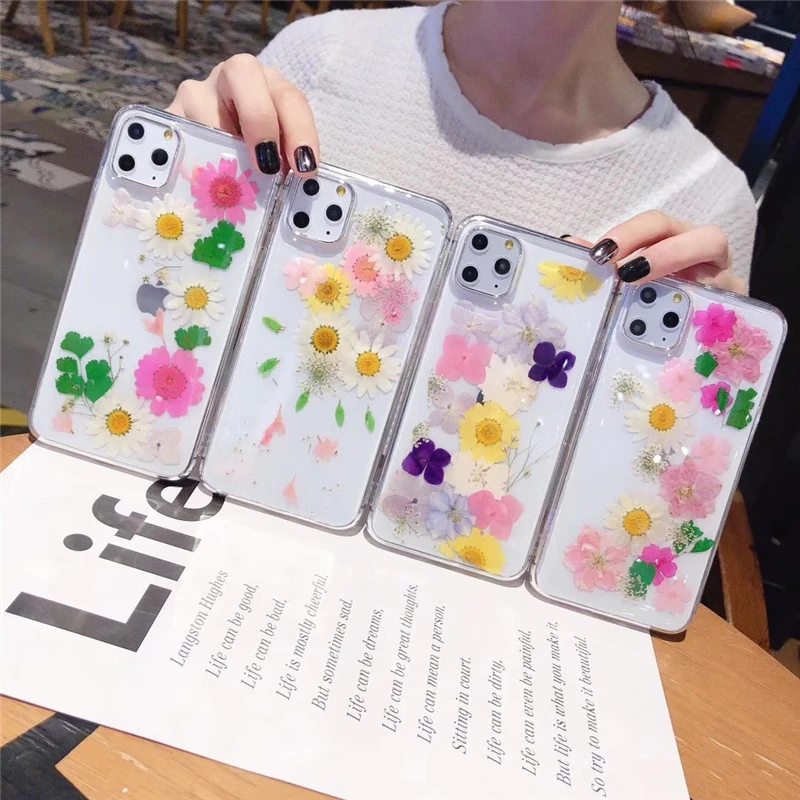 Цветной Блестящий блестящий чехол с ромашками для iphone 11 11Pro Max 8 7 Plus 6S X XS Max XR Shining Star чехол для телефона