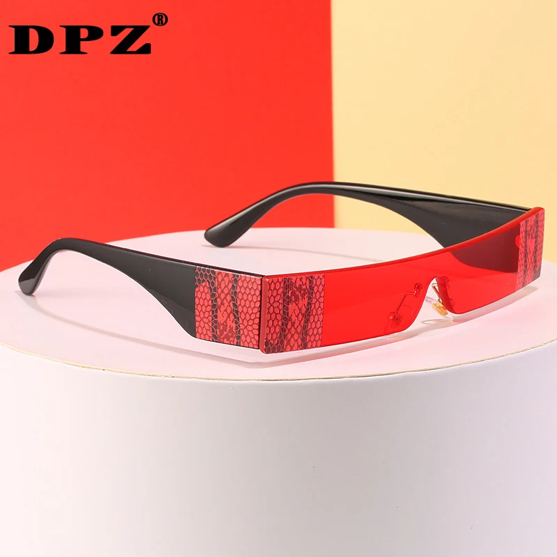 

2020 new cross-border rectangular sunglasses, integrated goggles, personality one-piece craft Óculos de sol