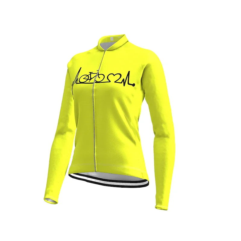 

2021 Spring and Autumn Long Sleeve Cycling Jersey Heart Funny Bike Top Mountain Bike MTB Road Bike Cycling