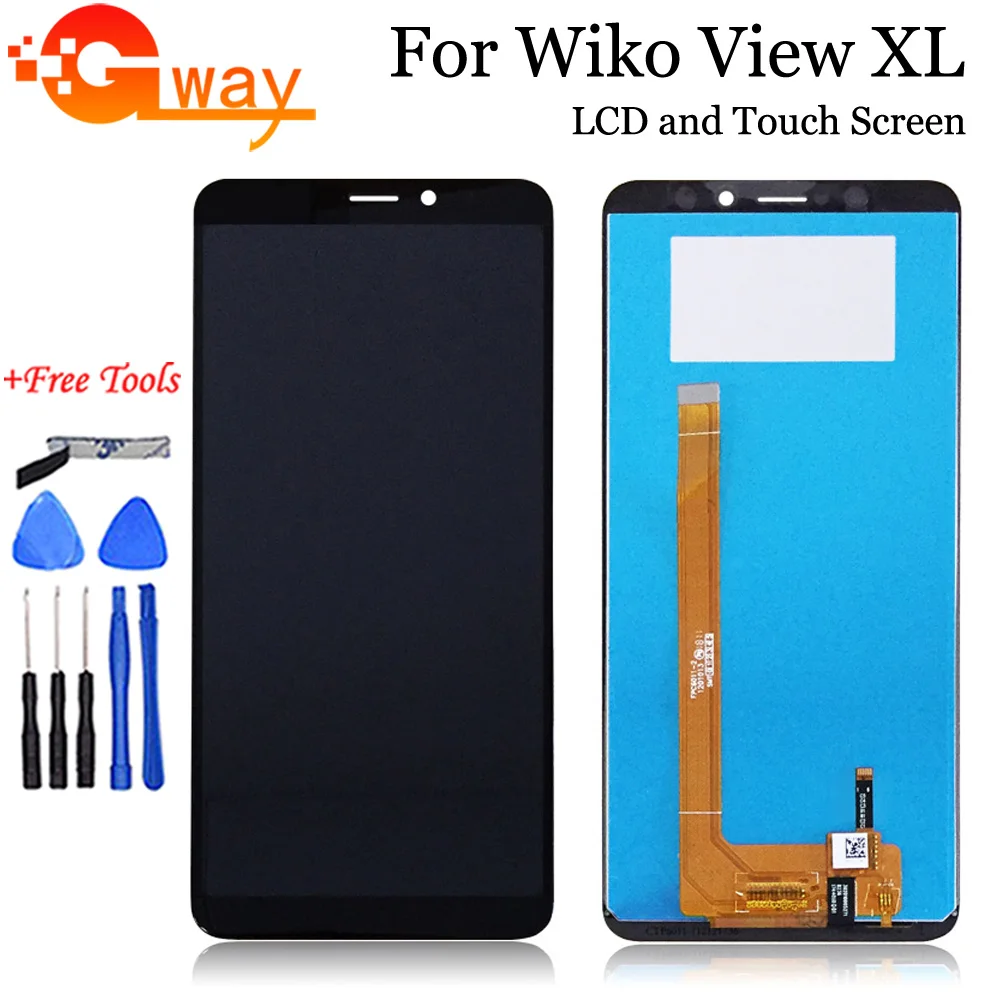 Для wiko view XL ЖК дисплей и сенсорный экран в сборе мобильный телефон для +