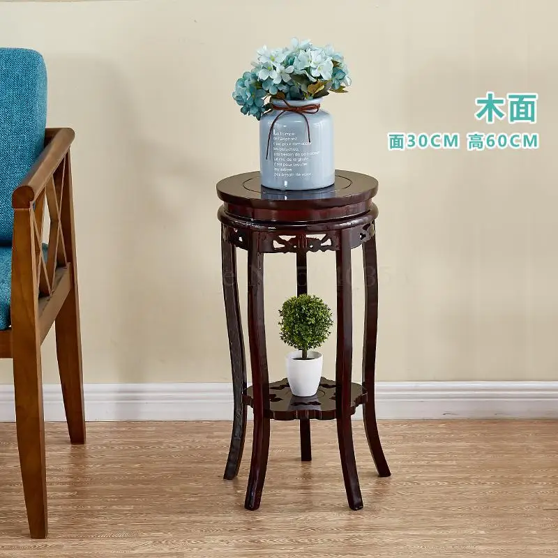 Твердая древесина цветок стенд китайский деревянный бытовой гостиной хранения бонсай горшки рамки один цветок полка в помещении - Цвет: VIP 9