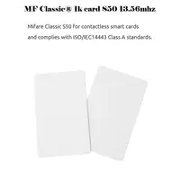 100pcs/Lot UID RFID Card 13.56Mhz IC Cards M1 MF S50 Classic ISO14443A 1K Proximity Smart 0.8mm For Access Control System 2