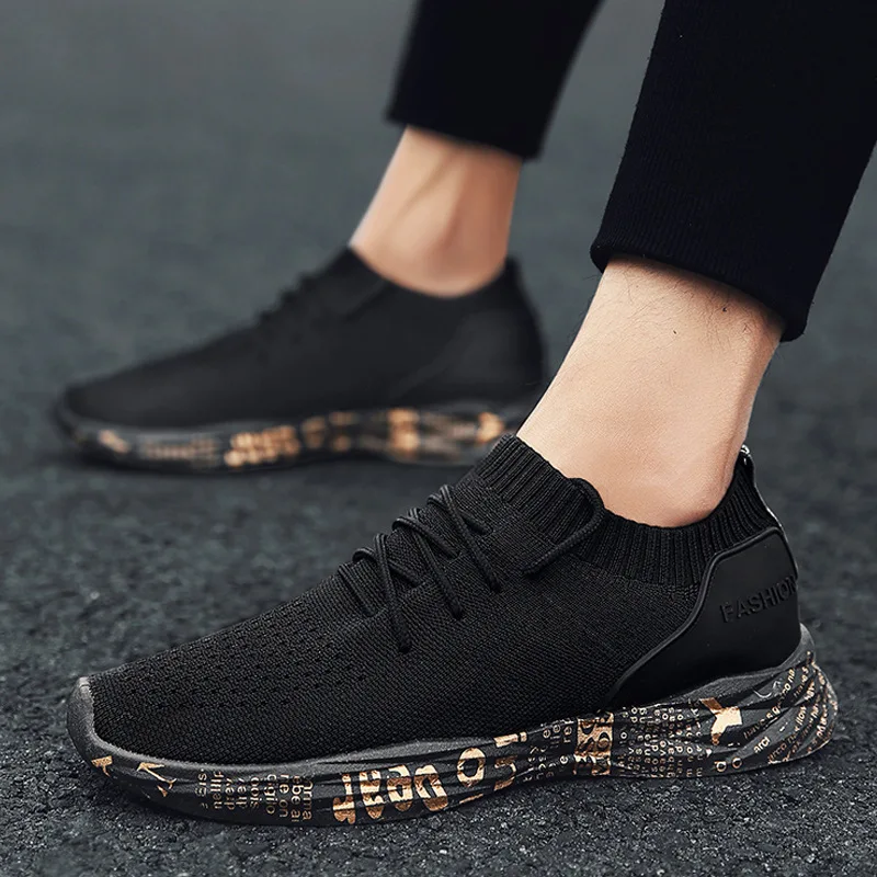 

2019 New Style Spring Men Shoes Korean-style Trend Athletic Shoes Men's Running Shoes Versatile Breathable MEN'S Casual Shoes Su