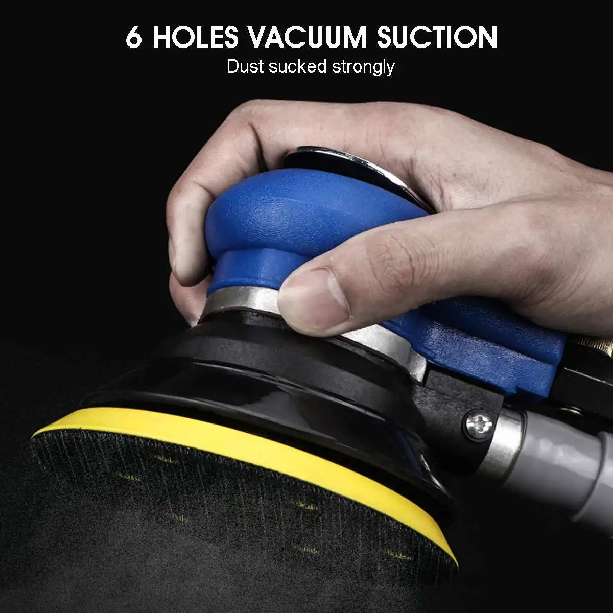 Drillpro 10 шт. 5 ''электрическая многофункциональная пневматическая орбитальная шлифовальная машина полировальный комплект для ваксации полировщик с инструментами для пылесоса