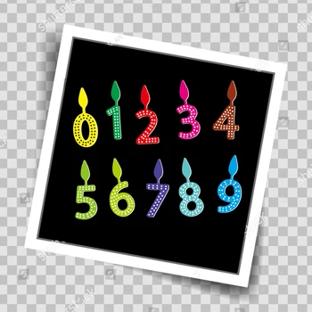 

Metal Cutting Dies 0-9 Birthday Candle Numbers Dies Stencil Scrapbook DIY Paper Cards Embossing Handmade Gift for Birthday Party