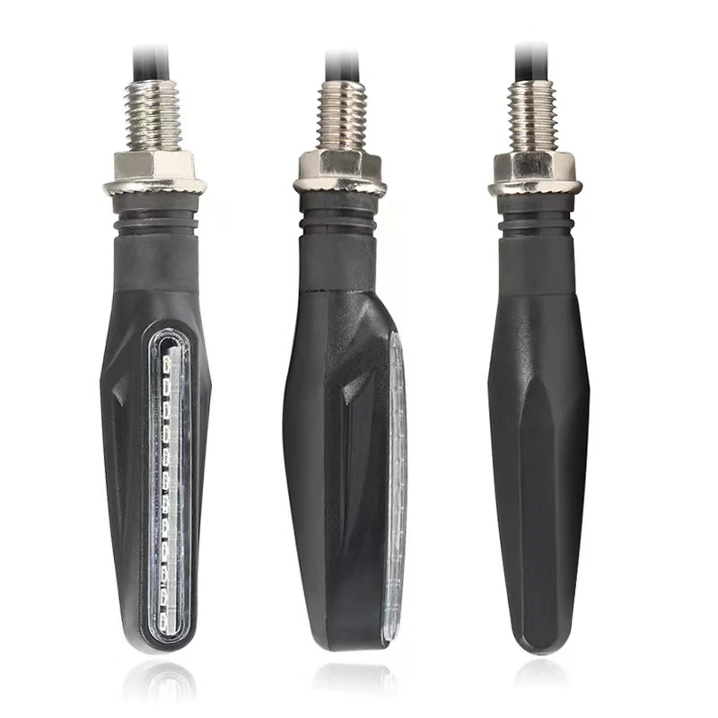 Universal Motorcycle Turn Signal Light 12V Led Moto Flowing Water Blinker Bendable Motorcycle Flashing Lights Signal Lamp