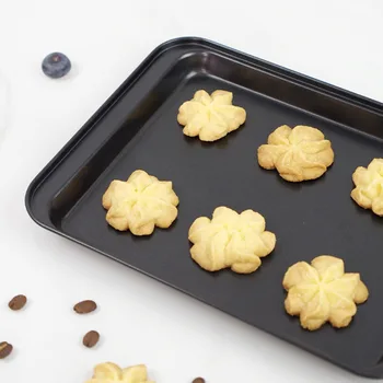 

8/10Inch Rectangular Baking Tray Bread Cake Pan Non-Stick Roasting Cookie Tray