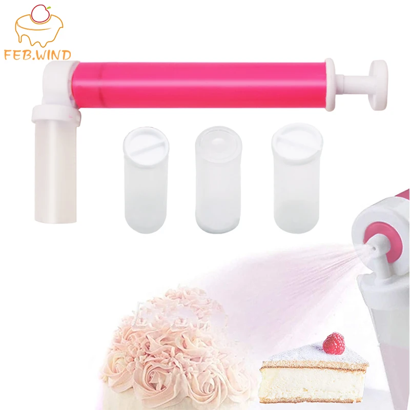 Пищевой пластиковый ручной Аэрограф для украшения