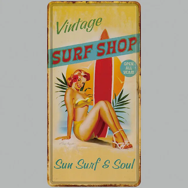 New 3D Tiki Bar Travel Metal Sign Plaque Vintage Metal Tin Sign Home Decor Wall Decor for Living Room  Decorative Metal Poster DU6365