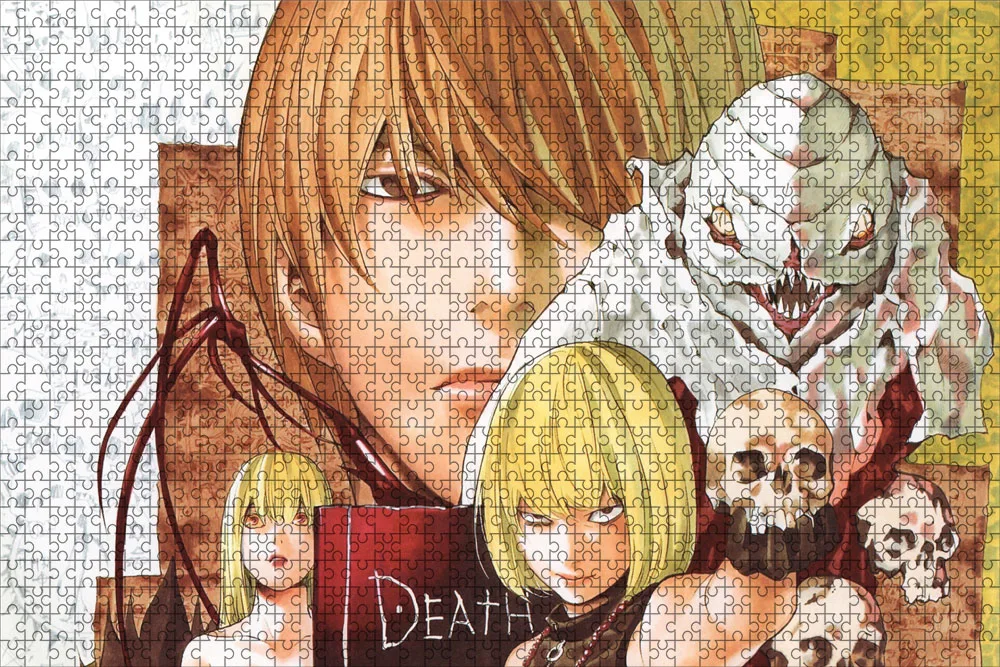 500 Piece Japanese Anime Death Note Puzzles Wooden Yagami Light Puzzles For Adults Children Educational Toys Gifts