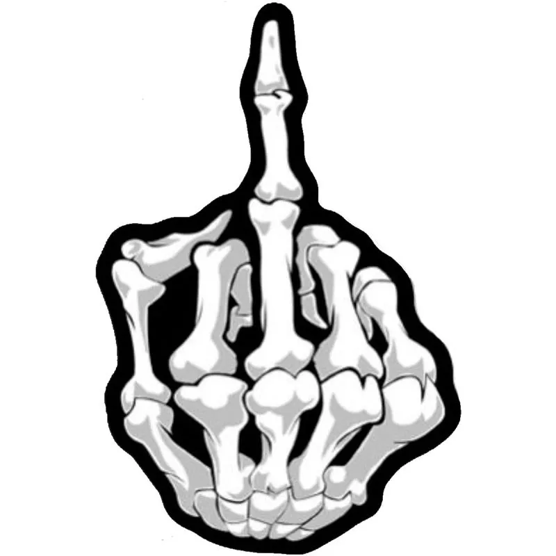 

Personality Not Satisfied Middle Finger Fun Car Sticker Window Decoration Windshield High Quality Vinyl Scratches Waterproof PVC