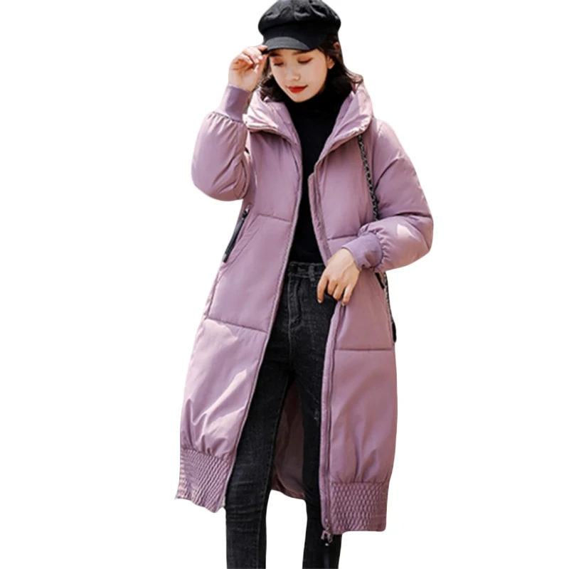 Plus size Down cotton Jacket Winter Down Jackets Women long Casual Warm Cotton Jackets Women's Hooded Parkas Overcoat 5XL FF1173