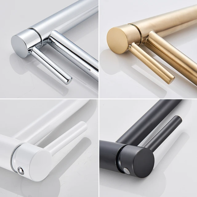 สีดําก๊อกน้ําอ่างล้างหน้าห้องน้ําอ่างล้างหน้าน้ําแตะร้อนเย็นอ่างล้างหน้าแตะห้องน้ําก๊อกน้ําแตะแปรงทองก๊อกน้ํา 5