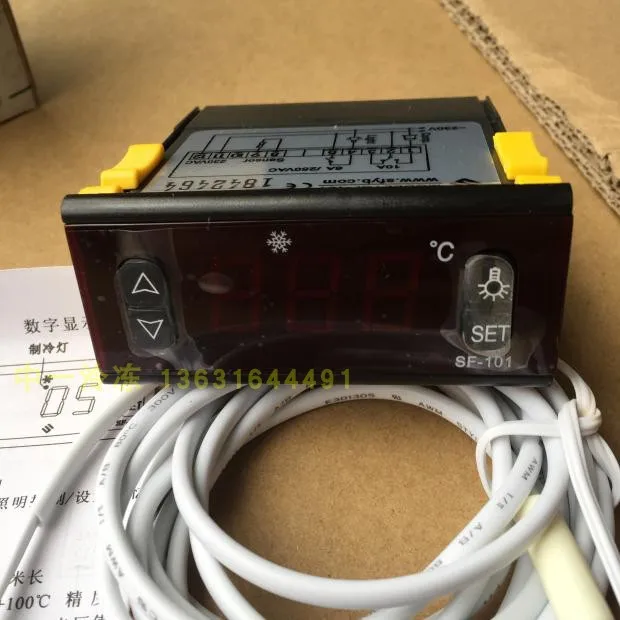 Sf101 Termosztát Nulla Elektronikus Világítás Nulla Hőmérséklet -Szabályozó Hűtőszekrény Hűtőszekrény Hűtési Hőmérséklet