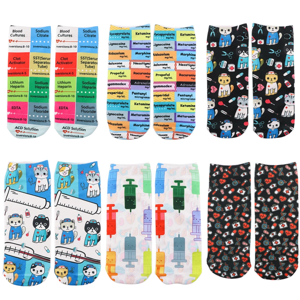 K2914 New Gray Anatomy TV Show Cartoon Cute Fashion Socks Happy Gifts for Men Socks Crew Casual Happy Women sock plus size knee high socks