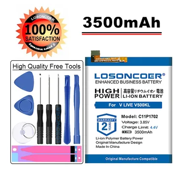 LOSONCOER 3500mAh C11P1702 Battery For Asus ZenFone V Live ZenFone V Live LTE A009 V500KL High Capacity Smart Phone Batteries