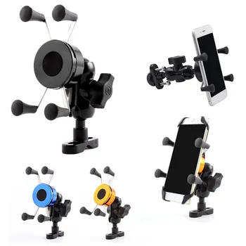 

Universal Cell Phone Mount 360° Motorcycles GPS Bike Motorcycle Phone Holder Adjustable X-Grip Mobile Phone Bracket