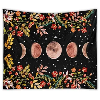 

Tapestry Wall Hanging Starry Sky Moon Tapestries Decor Home Bedroom Art Print Background 150X100cm