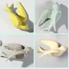 3D Bird Shape Hanging Pendant Ceramic 3D Bird Wall Hanging Pendant Wall Crafts Ornaments DIY Wall Hanging Decoration Home Decor 6