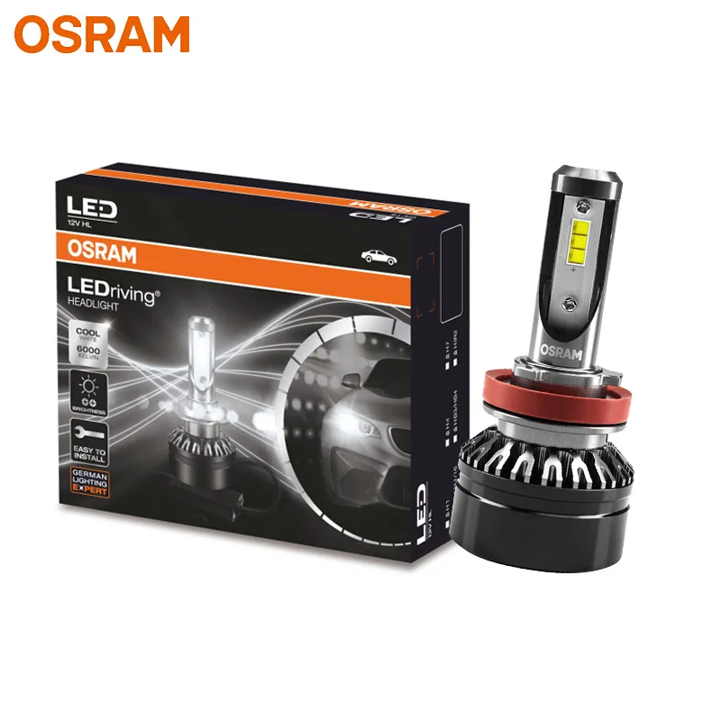 Лампа Ксеноновая OSRAM H8 H11 H16 светодиодный головной светильник Противотуманные огни 12В 16211CW светодиодный расклинивающий HL Автомобильные светодиодные лампы 6000K яркий белый светильник из натуральной кожи(двойная упаковка