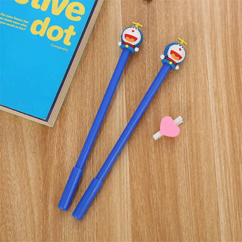 2 1 styucke kreactive niedlichen мультяшная плата Тинкер катзе нейтральный stift Doraemon Schuler schwarz stifte - Цвет: 2