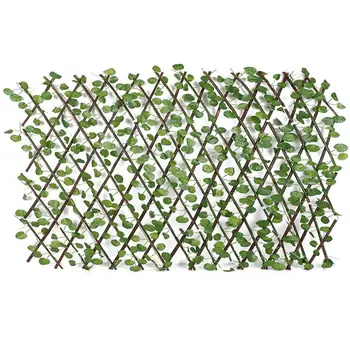

Expanding Trellis Fence Retractable Fence Artificial Garden Plant Fence UV Protected Privacy Screen For Outdoor Indoor Garden
