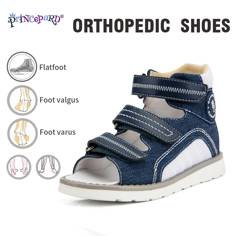 Princepard-zapatos ortopédicos para niños y niñas, sandalias correctoras de Punta abierta para primeros pasos, pie plano, soporte para ARCO, verano 2021