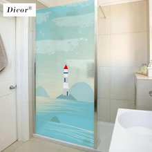 DICOR витражная статическая пленка для окон матовая непрозрачная стеклянная наклейка домашний декор цифровая печать наклейка на окно для ванной комнаты Новинка