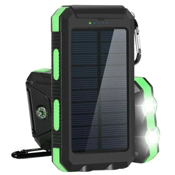 

Charging Treasure Portable Solar Battery 20000Mah Charger Compass Waterproof Mobile Power