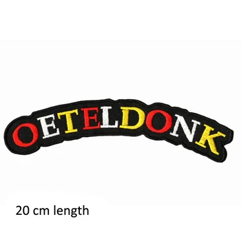 

Oeteldonk embleem custom embroidery oeteldonk letters patches big size patch for Netherlands carnival celebration festival party