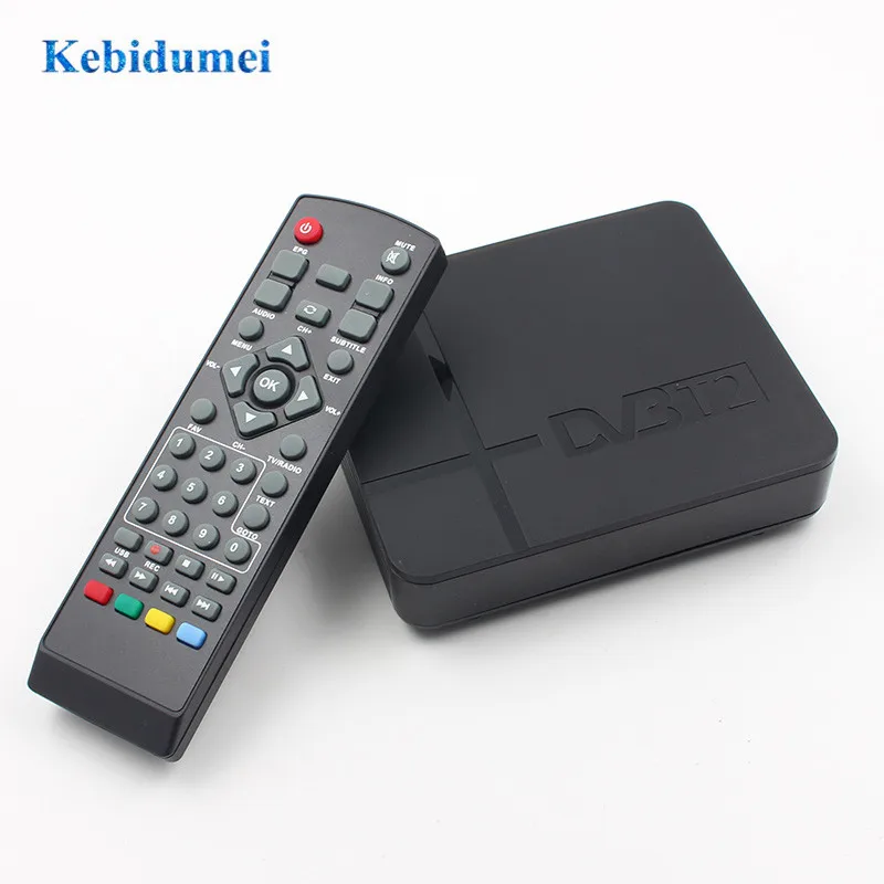 Kebidumei DVB-T2 эфирный цифровой спутниковый ТВ приемник сигнала декодер тв коробка HD 1080P PVR dvb t2 Мини телеприставка