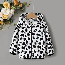 

Kids Baby Girl Warm Clothes Toddler Baby Girl Long Sleeve Top Cute Hoodie with Zipper Top for 1-5Y